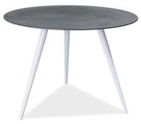 Стол обеденный Signal Evita (металл, стекло-серый,  белый (Signal) ) в Мелитополе от производителя 