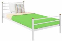 Фото metallicheskie-krovati кровать односпальная милана plus (см 90х200) трубка металл производитель Милсон