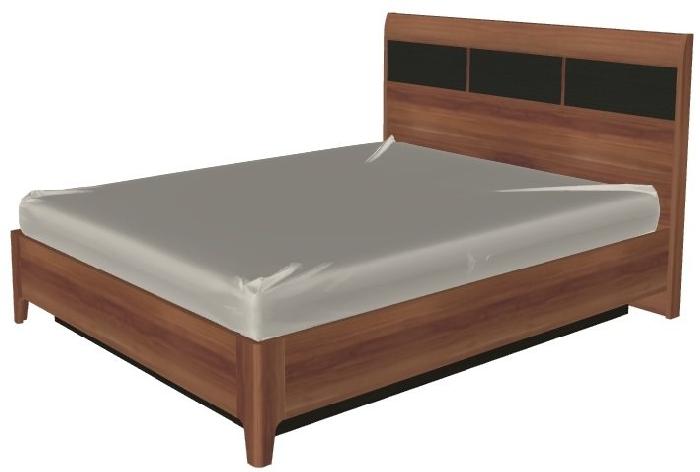 Кровать двуспальная Мелисса КР-1863 (СМ 160х200) с подъемным механизмом ( 160х200 , ЛДСП/МДФ , слива валлис комбинированный , с подъемным мех. , с коробом , без матраса (Лером) )