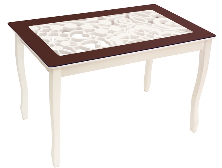 Фото Стол обеденный Стиль 2 Ажур III от производителя Мебель из стекла в Мелитополе по цене 13 770 ₽