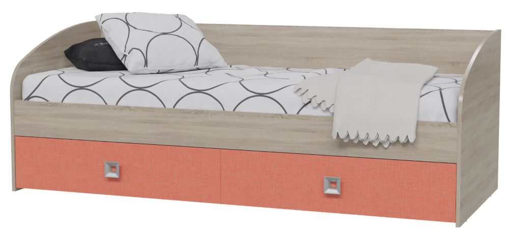 Фото Кровать односпальная Сити с ящиками (СМ 80х200)  от производителя Гранд Кволити в Мелитополе по цене 15 940 ₽