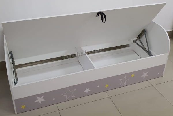 Фото Кровать детская Трио КРП-01 (СМ 80х186) с подъемным механизмом от производителя Мебелони в Мелитополе по цене 16 180 ₽