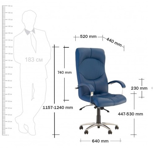 Фото Кресло для руководителя Гермес (Germes) аnifix (алюминий) от производителя Новый стиль в Мелитополе по цене 20&nbsp;100 ₽