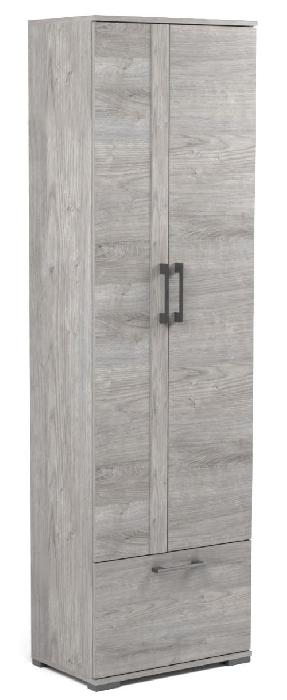 Шкаф для одежды Денвер Д-2 (60) двухдверный (риббек серый, риббек серый,(СБК))