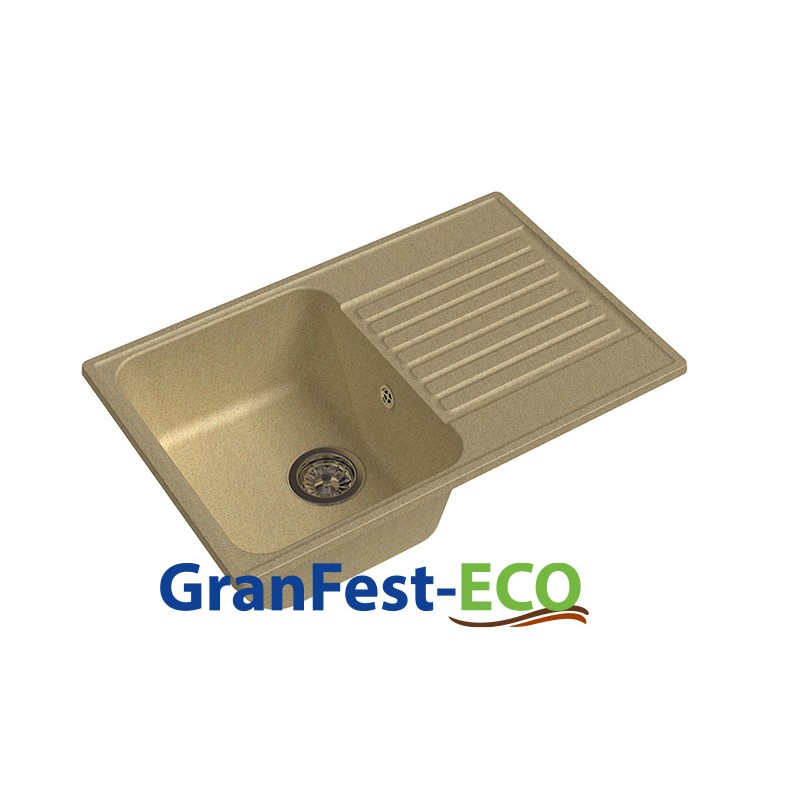 Фото Мойка Granfest eco-78 (ГР 740х480хh200) (шир.ящ.min 720) без сифона от производителя Granfest в Мелитополе по цене 3 650 ₽