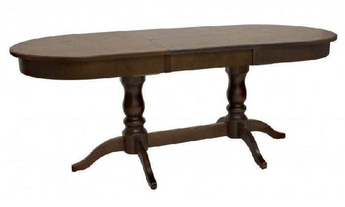 Стол обеденный Leset Каролина 1Р (№4 массив дерева, мдф шпон-орех шоколадный,  орех шоколадный (Импэкс) )