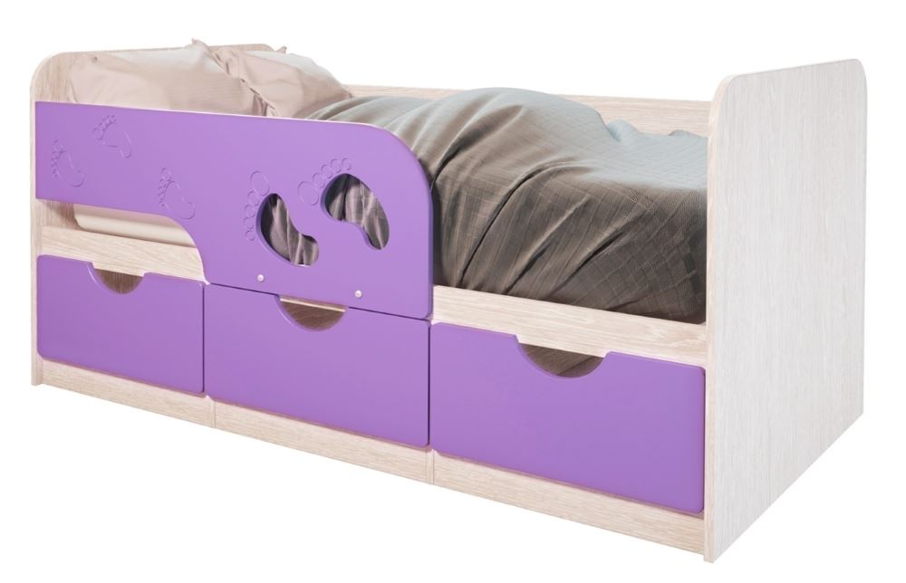 Фото Кровать детская Минима Лего (СМ 80х160) от производителя Мебелони в Мелитополе по цене 13 530 ₽