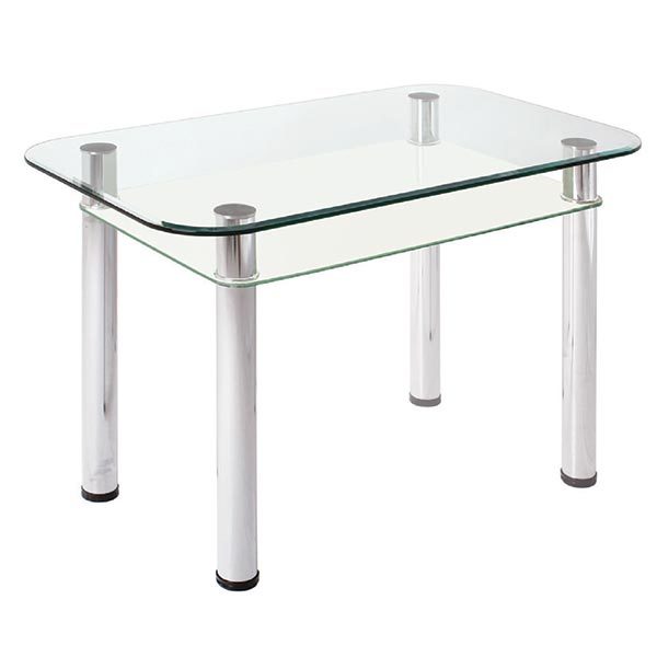 Фото Стол обеденный 3.4 с полкой мдф от производителя Мебель из стекла в Мелитополе по цене 9 110 ₽