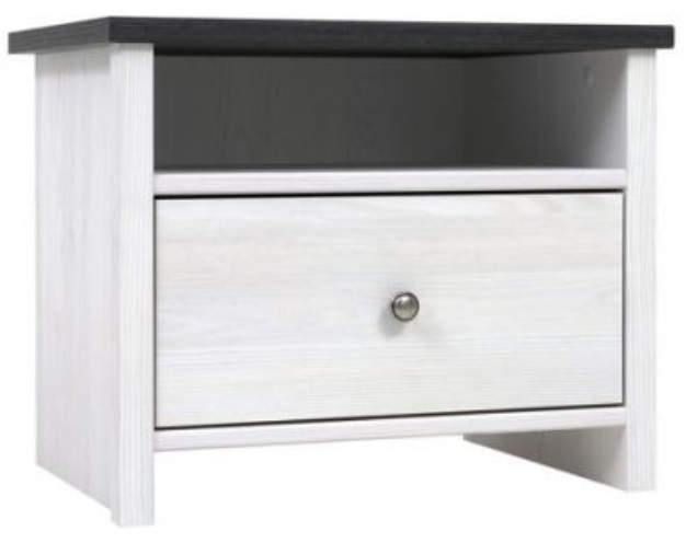 Фото Тумба прикроватная Порто KOM1S/50 от производителя Black Red White (БРВ) в Мелитополе по цене 5 960 ₽