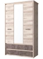 Фото  шкаф 3dg4sz джаз (jazz) (127) трехдверный производитель Анрэкс