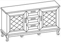 Фото mebel-dlya-gostinits комод ванесса 3 ящика производитель Ставрополь Мебель