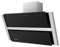 Вытяжка наклонная Ravensbourne 90 (896х243хh775(1055)) (Материал Металл/Стекло , Цвет Металлик/Черный) в Мелитополе от производителя 