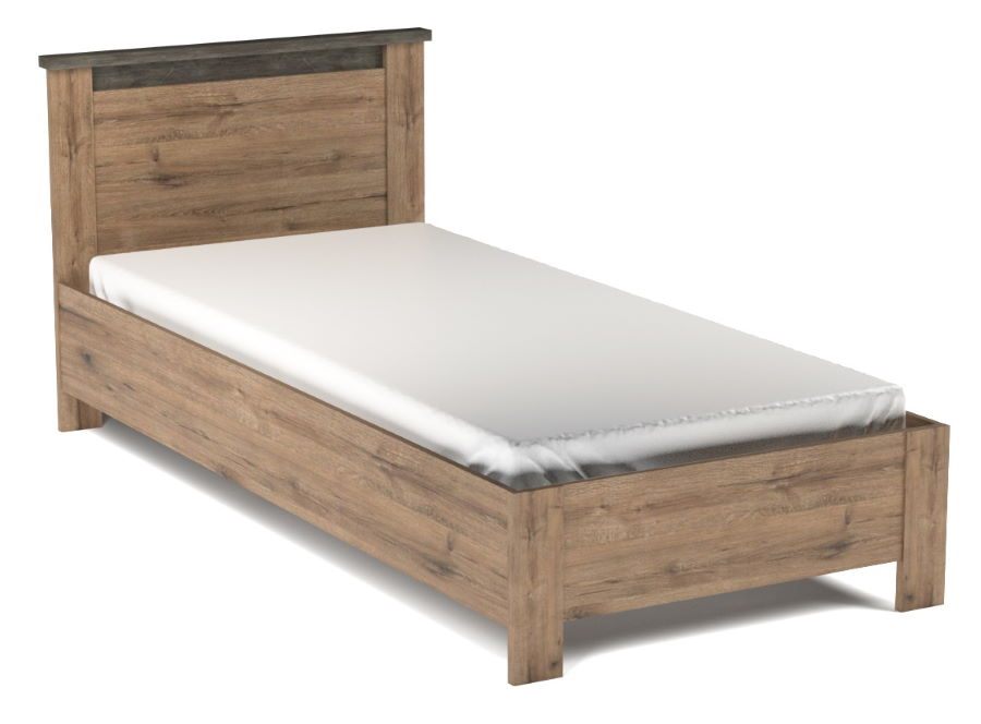 Фото Кровать односпальная Денвер (СМ 90х200) без основания от производителя СБК в Мелитополе по цене 10&nbsp;560 ₽