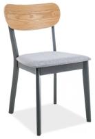 Стул Signal Vitro ( Обивка стула:ткань, графит/дуб, серый (Signal) ) в Мелитополе от производителя 