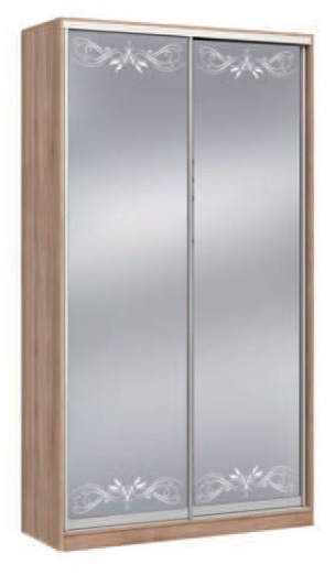 Фото Шкаф-купе Оскар 1.2 (1,2х0,6х2,3 - 2 двери) от производителя Мебель Маркет в Мелитополе по цене 43 890 ₽