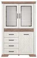 Шкаф Marselle REG2W1D4S (ясень снежный-дуб сонома темный, ясень снежный-дуб сонома темный (Black Red White (БРВ)) ) в Мелитополе от производителя 