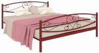 Фото metallicheskie-krovati кровать двуспальная каролина plus (см 160х190) трубка металл производитель Милсон