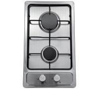 Варочная поверхность газовая 2-х конф. VENTOLUX HG320 EES INOX 2 (600х520хh43) (Материал корпуса нержавеющая сталь , Цвет корпуса Матовый) в Мелитополе от производителя 