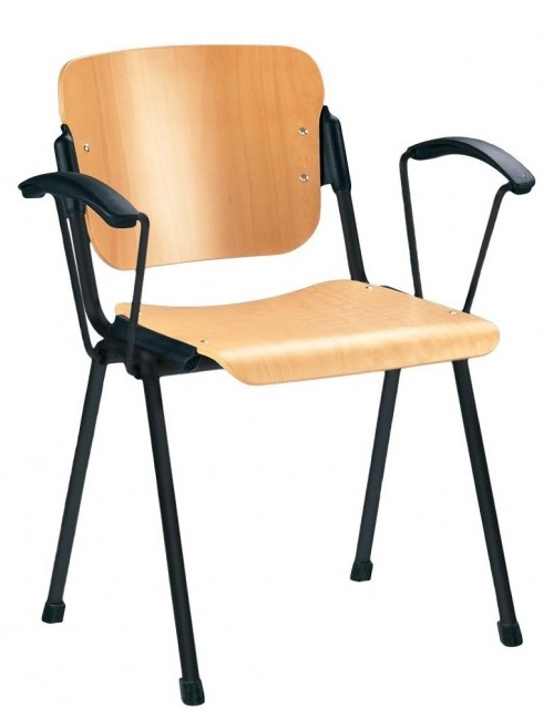 Фото Стул для посетителя Эра (Era) wood arm (крашенный) от производителя Новый стиль в Мелитополе по цене 4 490 ₽