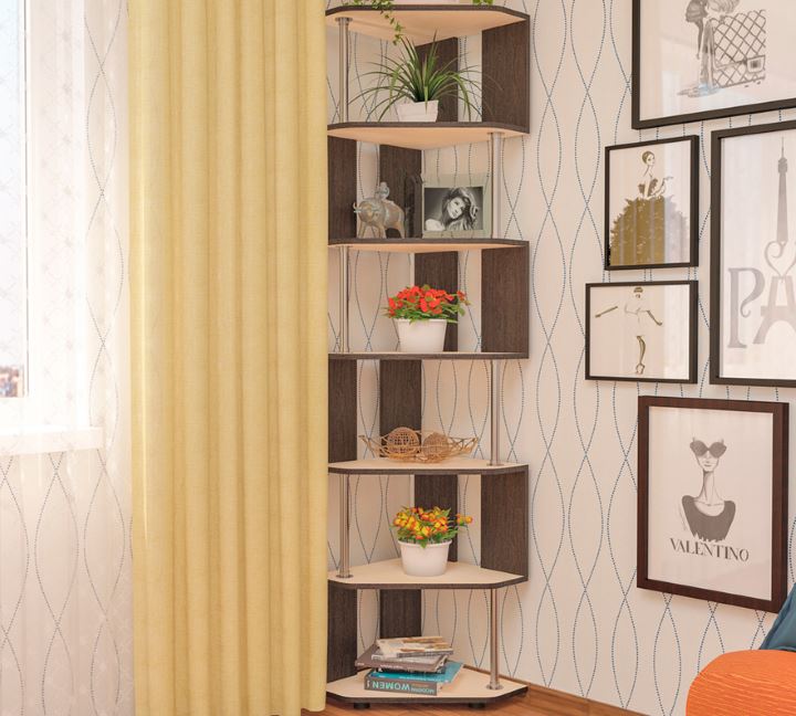 Фото Стеллаж угловой СПУ-3  от производителя Пирамида в Мелитополе по цене 4&nbsp;800 ₽