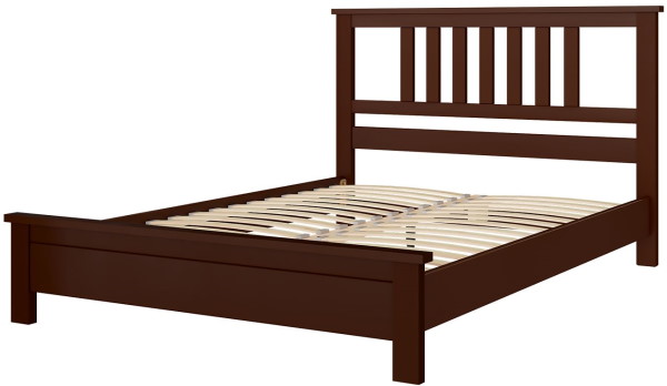 Фото Кровать двуспальная Лаура (СМ 140х200) без основания с универсальными царгами от производителя Браво-мебель в Мелитополе по цене 18 430 ₽