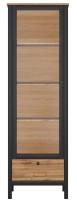 Шкаф Loft REG1W1S (дуб вотан, дуб вотан-черный (Black Red White (БРВ)) ) в Мелитополе от производителя в интернет магазине Планета Комфорта Шкаф Loft REG1W1S (дуб вотан, дуб вотан-черный (Black Red White (БРВ)) ) в Мелитополе от производителя