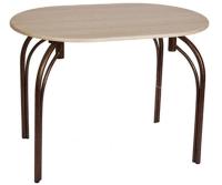 Стол обеденный Марсель (металл, мдф-ясень шимо темный,  медный антик (Бител) ) в Мелитополе от производителя 