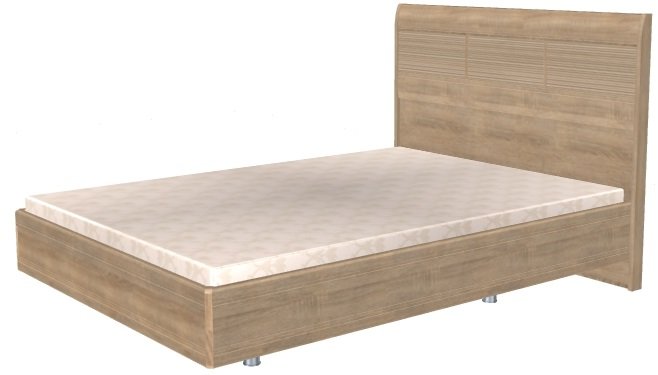 Фото Кровать двуспальная Мелисса КР-2802 (СМ 140х200) с ламельным основанием от производителя Лером в Мелитополе по цене 31&nbsp;980 ₽