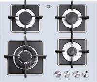 Варочная поверхность газовая 4-х комф. PG-608 (580х520) (Материал Металл/Стекло , Цвет Металлик/Черный) в Мелитополе от производителя 