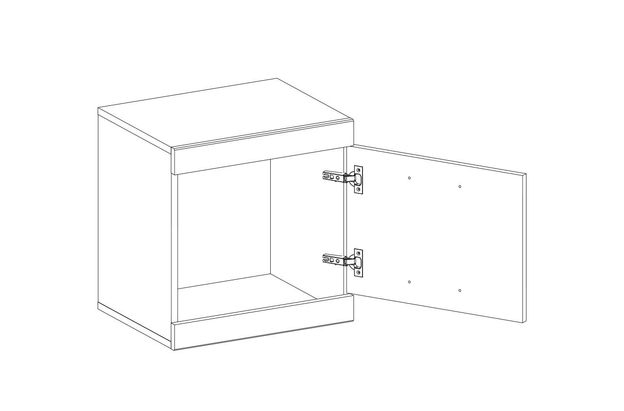 Фото Тумба 1D Оскар (Oskar) от производителя Анрэкс в Мелитополе по цене 3 600 ₽