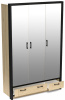 Фото Шкаф Бостон (135) трехдверный (3 зеркала) от производителя СБК в Мелитополе по цене 30&nbsp;910 ₽