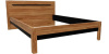 Кровать двуспальная Афина А3в (СМ 140х200) без основания ( 140х200 , ЛДСП/МДФ , дуб крафт-венге , без подъемного мех. , без ящиков , без матраса (Заречье) )