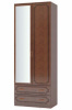 Фото Шкаф Лакированный ШР-2 (82) двухдверный с зеркалом от производителя Браво-мебель в Мелитополе по цене 19&nbsp;310 ₽