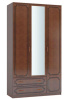 Фото Шкаф Лакированный ШР-3 (123) с зеркалом трехдверный от производителя Браво-мебель в Мелитополе по цене 36&nbsp;530 ₽