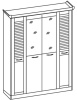 Фото Шкаф Прованс (182) четырехдверный от производителя Ставрополь Мебель в Мелитополе по цене 22&nbsp;350 ₽